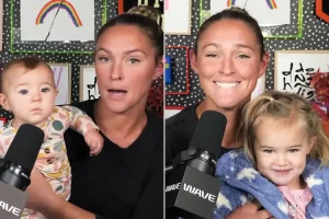 Kylie Kelce Shares First Look at Daughter Finn Since She Was a Newborn as 6-Month-Old Makes Adorable Podcast Cameo