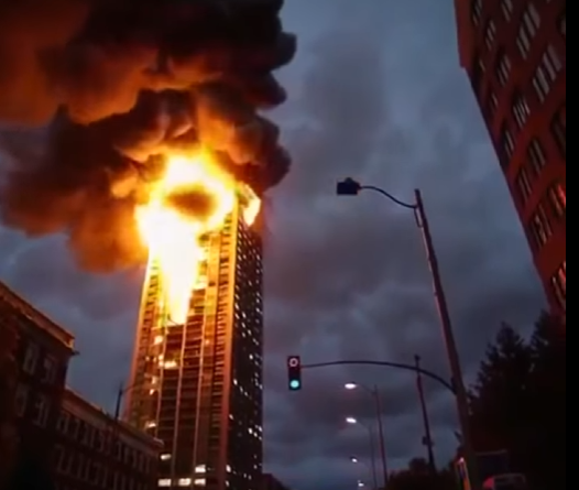 BREAKING NEWS Just hours ago, a tremendous fire broke out