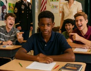 When the Black boy said, “My dad works at the Pentagon,” his teacher and classmates mocked him, calling him a li:ar and looking down on him. But ten minutes later, his father walked in and the teacher’s reaction surprised everyone.