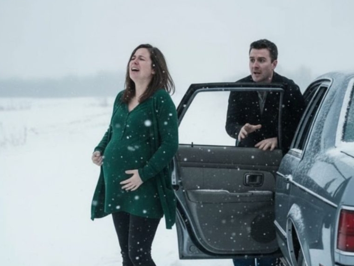 My water broke on the way to his mom’s party. Furious, he left me – nine months pregnant – on a snowy road. He never expected what came next.