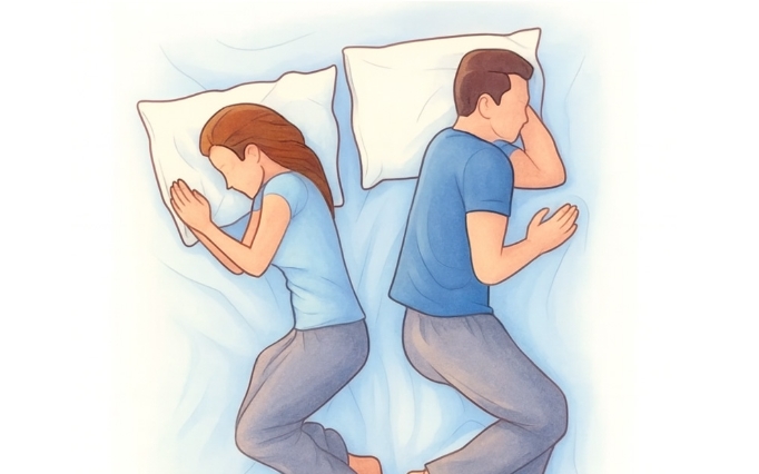 What it says about your relationship when your partner sleeps with their back to you – As sleep specialist