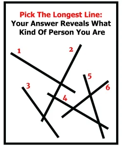 Pick The Longest Line: Your Answer Reveals What Kind Of Person You Are