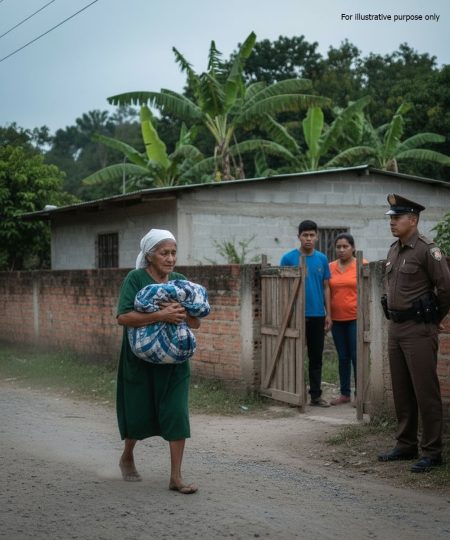 Believing they had successfully tricked the old mother into signing away all her property, the son and his wife triumphantly expelled their elderly mother… but just 48 hours later, she returned carrying something that chilled their bl.ood…