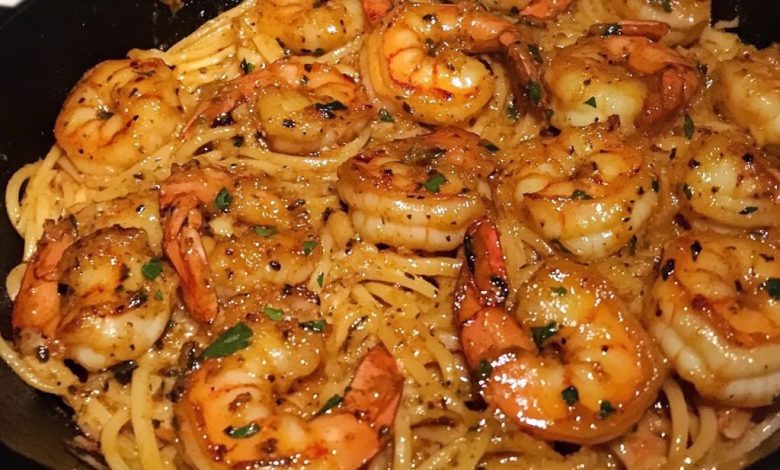 Garlic Butter Shrimp Pasta