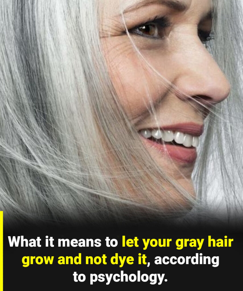 The true psychological meaning of letting your gray hair go natural