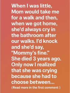 When I Grew Up, I Finally Understood My Mother’s Pain. She never complained, never asked for sympathy