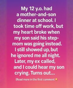 The School Night Misunderstanding That Brought a Mother and Son Closer Than Ever