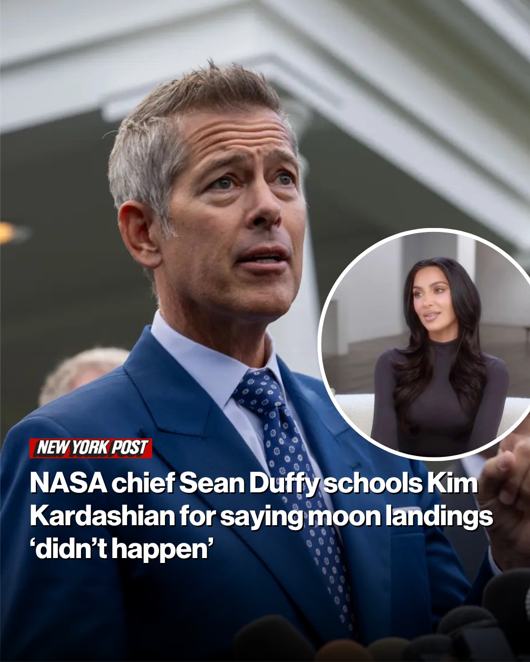 NASA chief Sean Duffy schools Kim Kardashian for saying moon landings ‘didn’t happen’