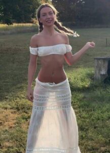 The separation between a woman’s legs means that she is…