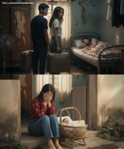 My sister and my husband ran away together, leaving our disabled child with me — twenty years later, they returned to get the child, but when they entered the house, they were sh0cked to see…