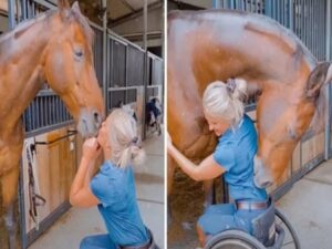 A young woman was rushed to the hospital after suffering a severe injury.