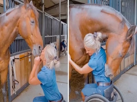 A young woman was rushed to the hospital after suffering a severe injury.