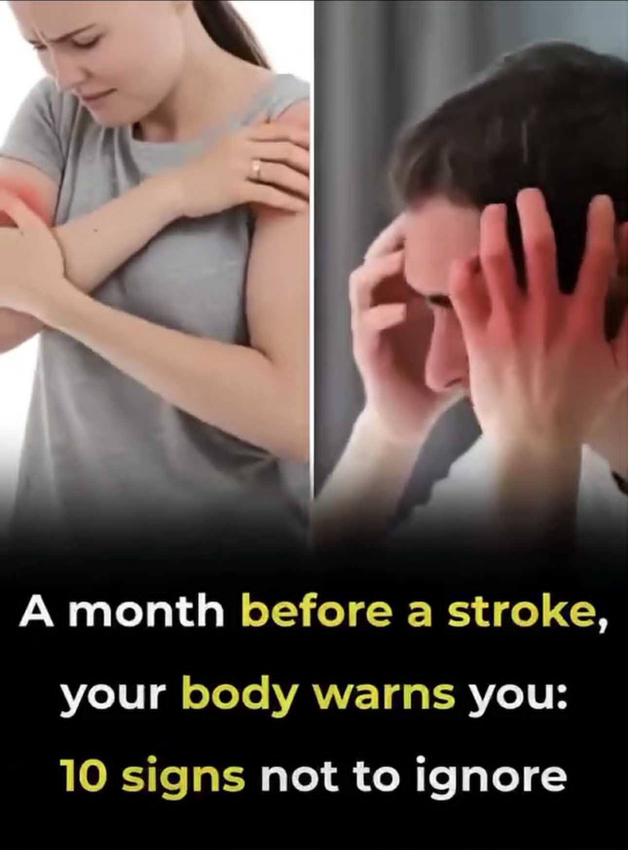 Are there any warning signs before a stroke?