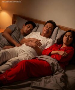 On the first night of our wedding, my father-in-law asked me to lie down between us because of the tradition of “lucky to have a boy” — at exactly three in the morning, I felt an insane itch