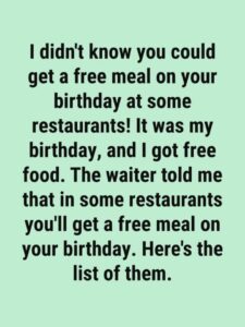 These Restaurants Offer Free Food Just for Being Born — Birthday Perks You Need to Know!