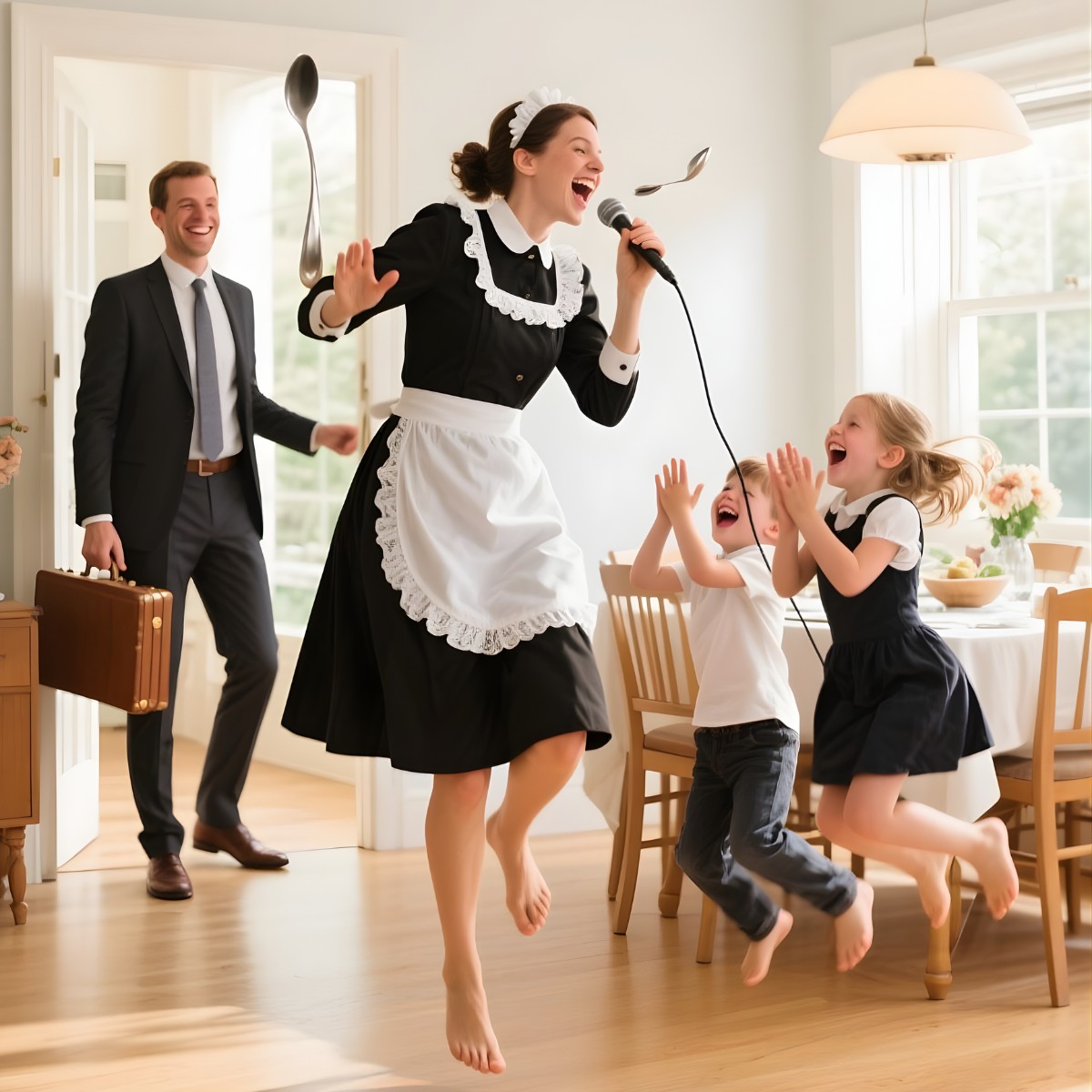 “Millionaire Came Home Early — What He Saw His Maid Doing With His Kids Made Him Cry…