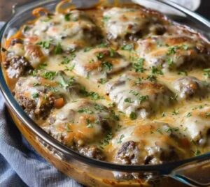 Amish Hamburger Steak Bake Recipe