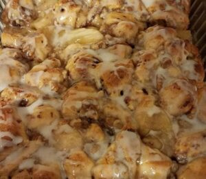 Cinnamon Rolls, Apple Pie Filling, and a Nutty Twist