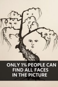 Most People Fail This Test — Can You Find All the Faces in the Picture?