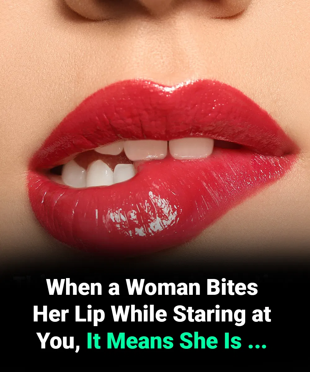 When a Woman Bites Her Lip While Looking at You — What She’s Really Communicating