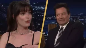 Jimmy Fallon praised for quick reaction after Anne Hathaway question took an uncomfortable turn