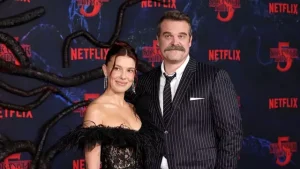 David Harbour and Millie Bobby Brown make statement at Stranger Things S5 premiere following bullying accusations