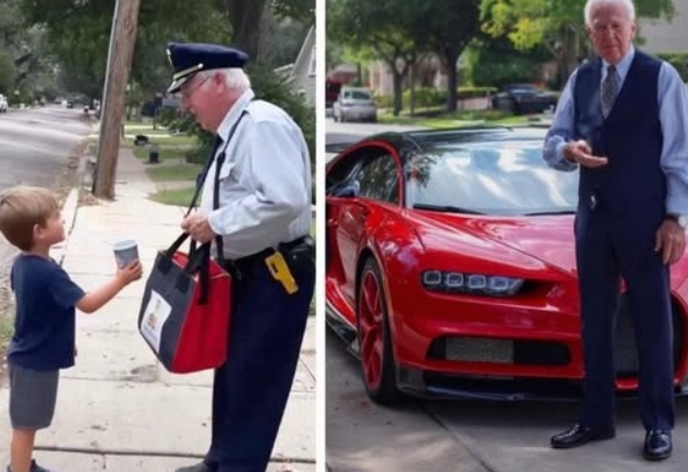 My Little Kindness Lesson: My 5-Year-Old Shared Water with the Mailman – Then a Red Bugatti Appeared at Preschool