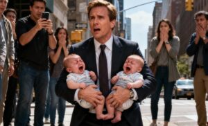 A homeless woman fell to the ground by the side of the road, while her two-year-old twin toddlers cried helplessly — and when a billionaire happened to walk by, he was sh0cked to discover the children looked just like him.