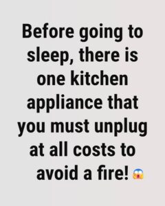 Why Unplugging This Popular Kitchen Appliance at Night Can Protect Your Home