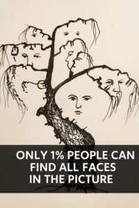 99% Fail This Test — Can You Find All the Faces in the Picture?