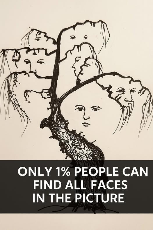 99% Fail This Test — Can You Find All the Faces in the Picture?