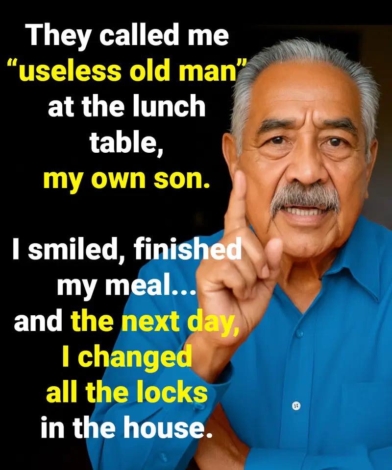 My son called me useless, so the next day I decided to change the locks.