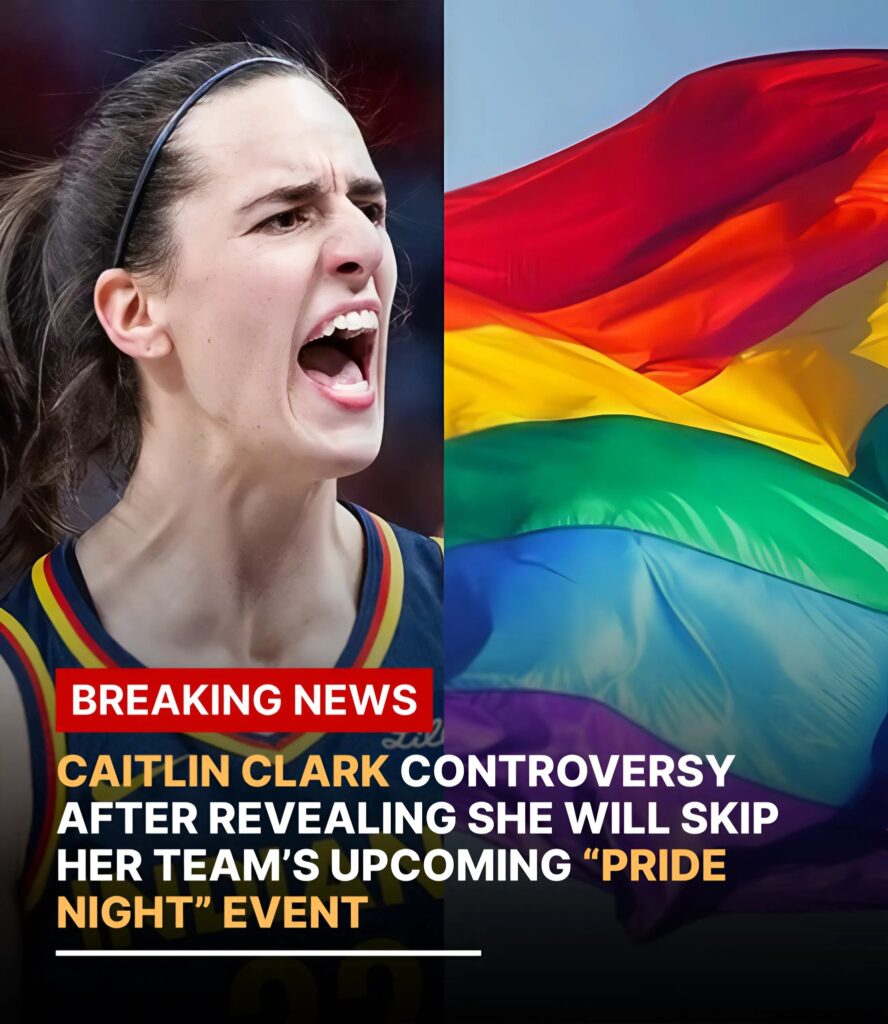 Dividing the Court: Caitlin Clark Ignites Firestorm by Declining Team’s Pride Night