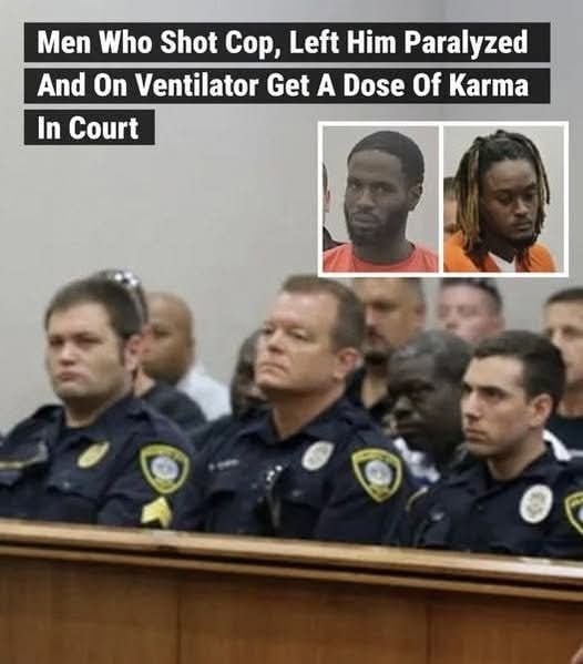 Men who shot cop are shocked when the judge hands out a dose of karma