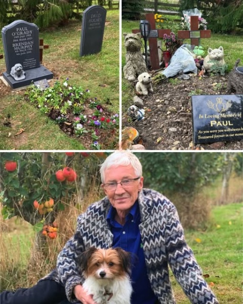 After so many years separated, Paul O’Grady is finally reunited with his beloved Brendan in eternal peace