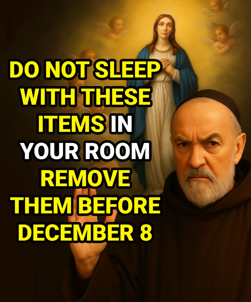 Remove these items from your room before December 8th.
