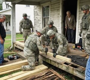 They Abandoned Their 91-Year-Old Veteran Father and Waited for Him to Die for the House, Then 23 Soldiers Showed Up, Built Him a New Porch, and Gave Him the Family, Honor, and Dignity His Own Children Refused to Give Him