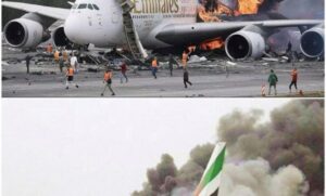 Emirates plane crash-lands with 300 aboard! 1 firefighter killed