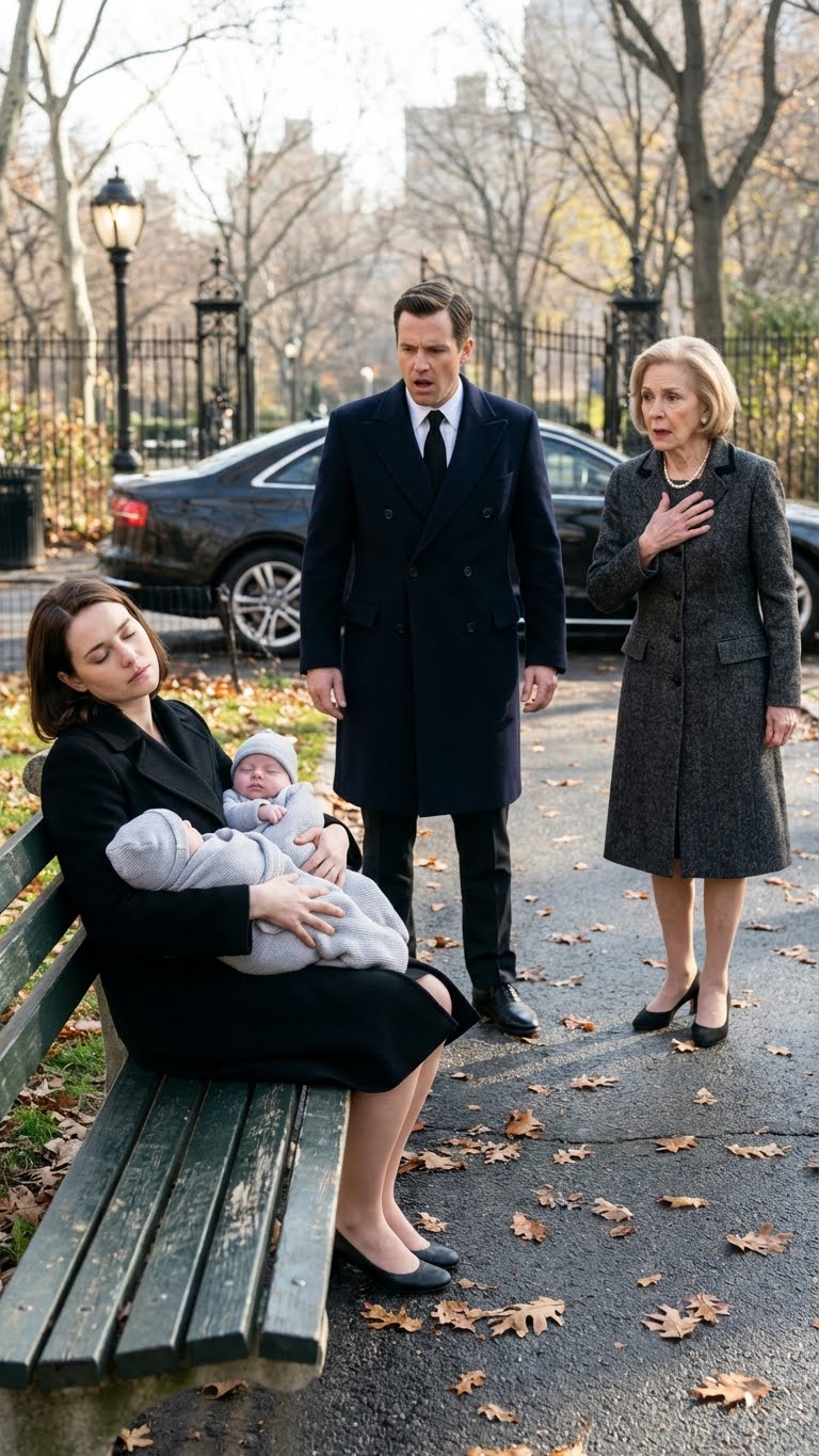 A millionaire takes his mother for a walk in the park—and freezes: his ex-wife is asleep on a bench, cradling three newborns. One look in her eyes says everything, and he understands the truth: “These babies… they’re yours.”