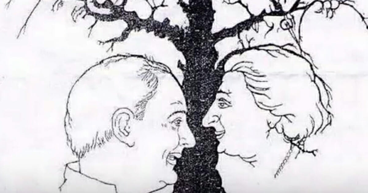 Only a few people can find all the faces hidden in this tree – are you one of them?