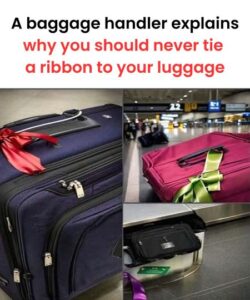 A baggage handler explains why you should never attach a ribbon to your luggage