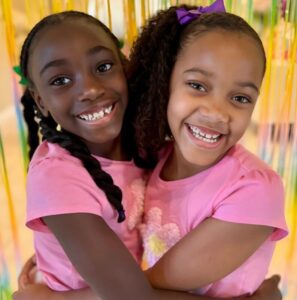 Looking at photos of these two adorable girls, it’s hard to believe they’re not just sisters, but true twins