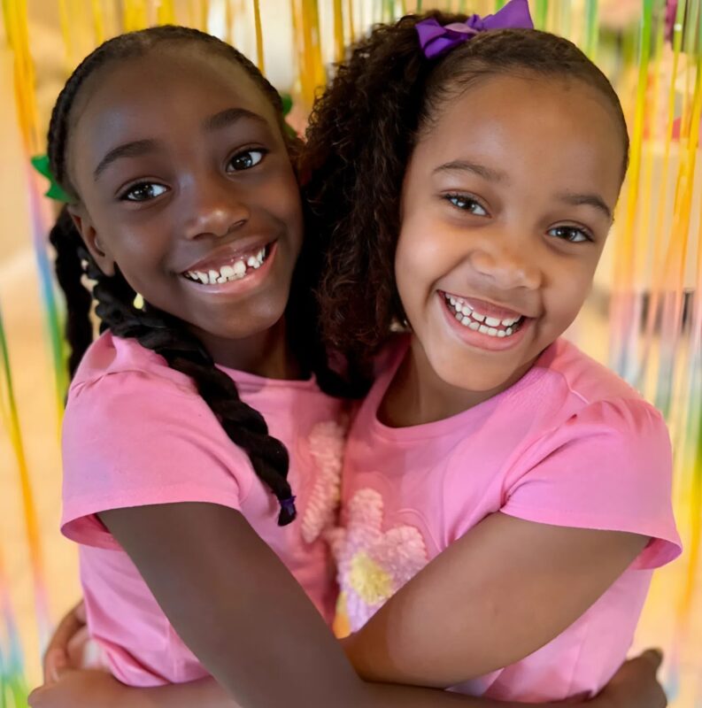Looking at photos of these two adorable girls, it’s hard to believe they’re not just sisters, but true twins