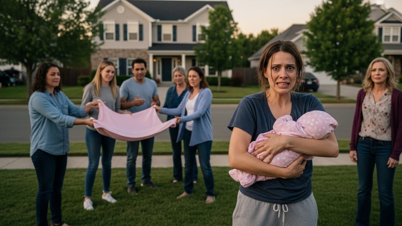My Neighbor Was Dragging Her Screaming Baby Down The Asphalt By His Leg, So We Formed A Human Wall And Refused To Move Until The Sirens Came.