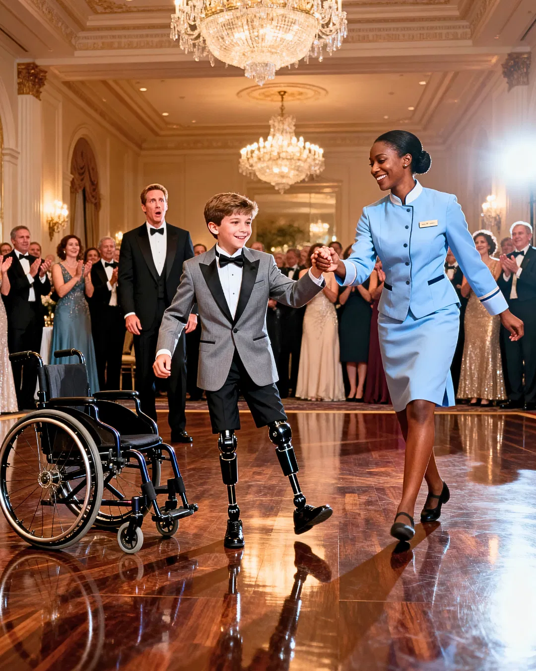 A billionaire father sees a black waitress letting his disabled son lead the dance steps… and his life is turned upside down