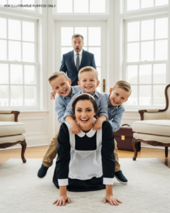 A Burned-Out Billionaire Returned Home Earlier Than Expected, Certain He’d Walk Into the Same Heavy Silence — But When He Heard His Triplets Laughing and Rushed Toward the Sunroom, the Scene Waiting for Him Left Him So Astonished He Stopped in His Tracks Before Whispering: ‘What did you do to my boys