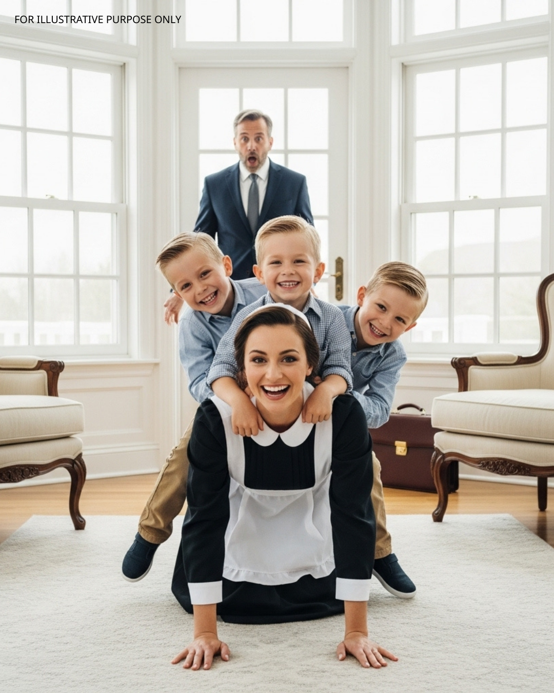 A Burned-Out Billionaire Returned Home Earlier Than Expected, Certain He’d Walk Into the Same Heavy Silence — But When He Heard His Triplets Laughing and Rushed Toward the Sunroom, the Scene Waiting for Him Left Him So Astonished He Stopped in His Tracks Before Whispering: ‘What did you do to my boys