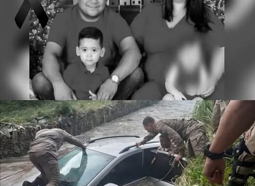 Father, mother and son are found dead in a car