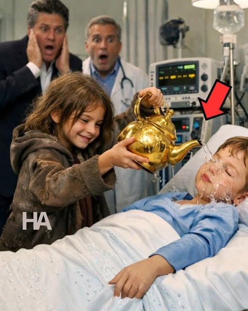 They Gave the Millionaire’s Son Five Days to Live… Then a Poor Little Girl Sprinkled Him With “Strange Water”