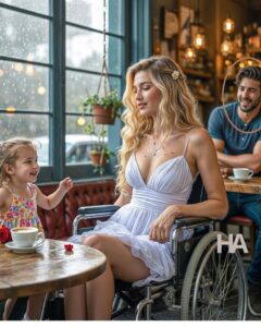 “MY DAD SAYS YOU’RE BEAUTIFUL,” THE LITTLE GIRL SAID—TO THE WOMAN IN THE WHEELCHAIR LEFT BEHIND ON A DATE